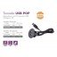 Tomada USB/TIPO C de embutir preta (30 unidades)